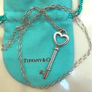 Tiffany & Co. Heart Key w/ Oval Links Chain
